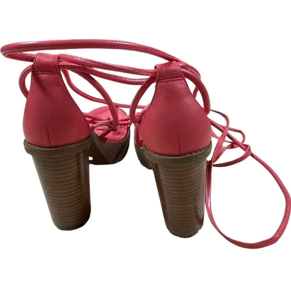 Michael Kors Vero Lug Platform Sandal Dahlia (Pink) Women's 7M New Without Box